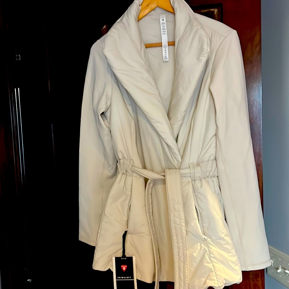 Lululemon cream jacket. New with tags.